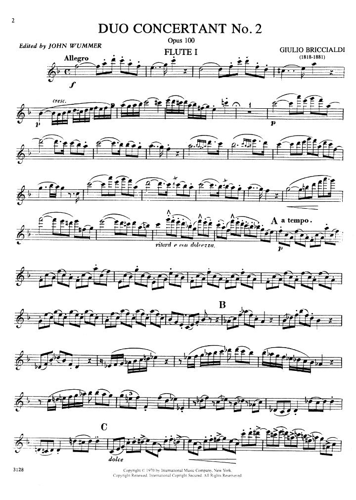 Briccialdi, G :: Duo Concertante op. 100, No. 2