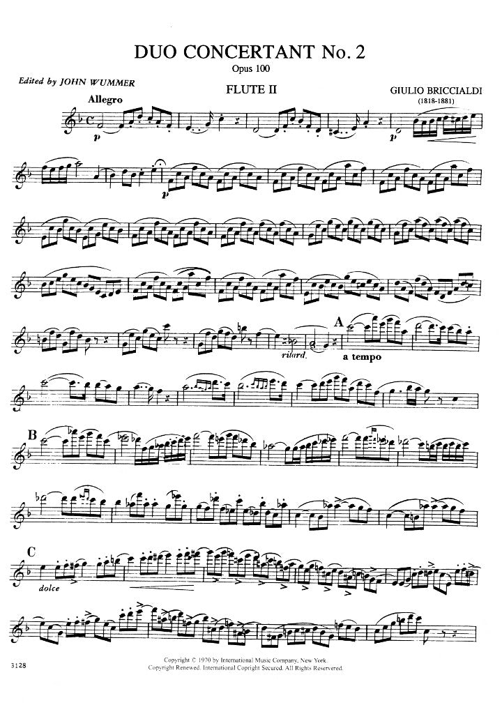 Briccialdi, G :: Duo Concertante op. 100, No. 2