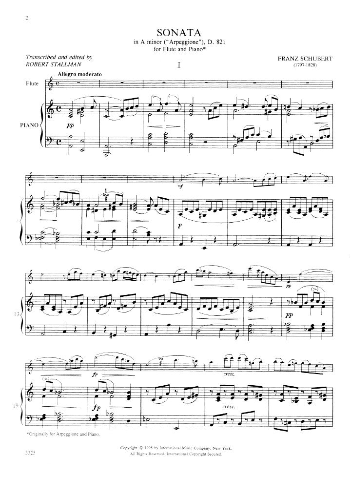 Schubert, F :: Sonata in A minor, D. 821 'Arpeggione'