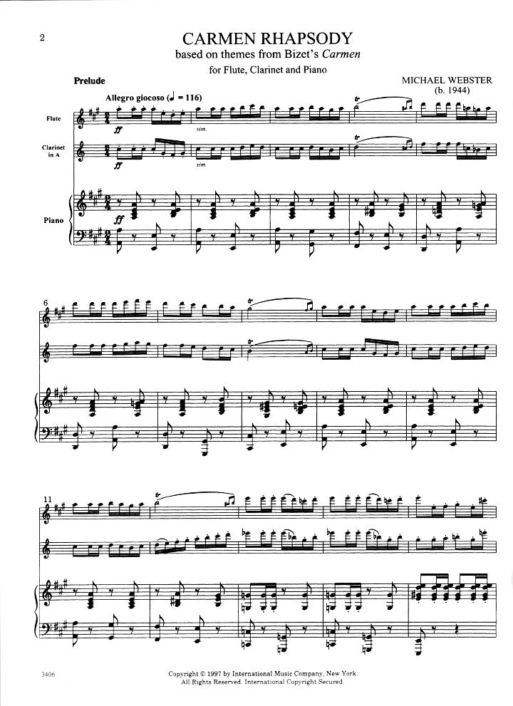 Webster, M :: Carmen Rhapsody