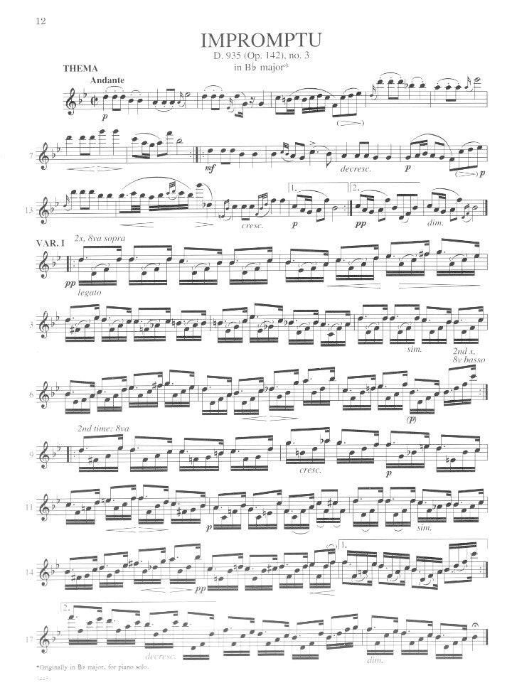 Schubert, F :: Five Impromptus D. 899 & D. 935 (op. 90 and 142)