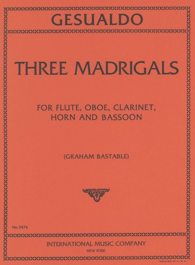Gesualdo, D :: Three Madrigals