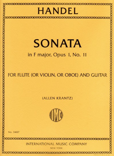 Handel, GF :: Sonata in F major, op. 1, No. 11