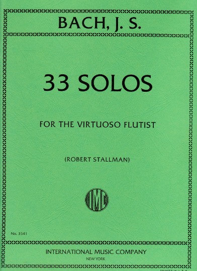 Bach, JS :: 33 Solos for the Virtuoso Flutist