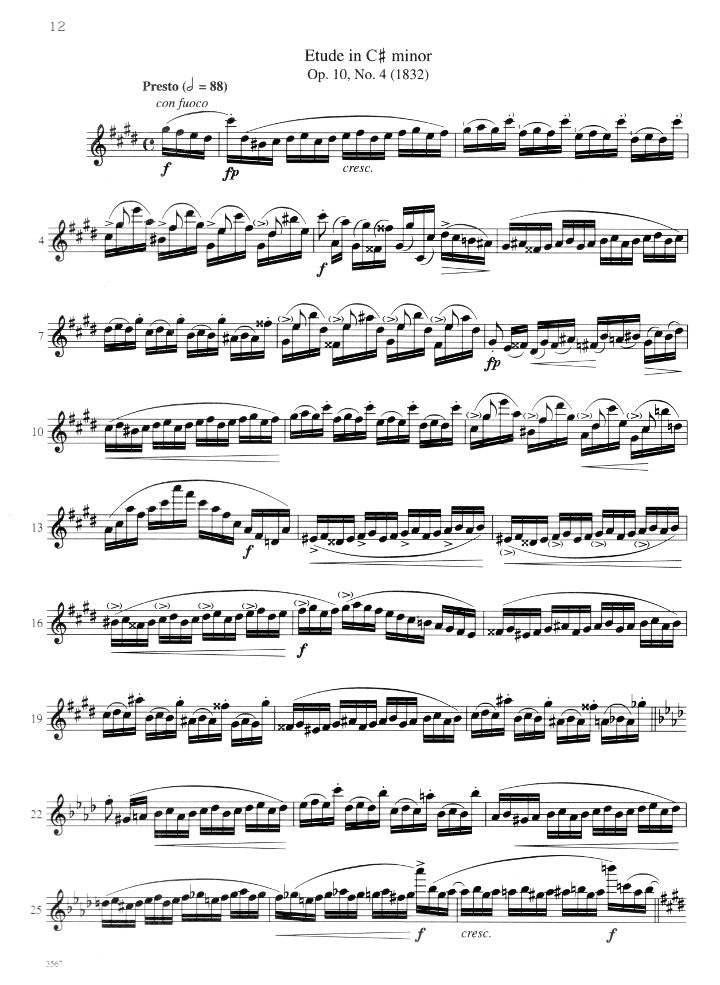 Chopin, F :: 22 Etudes op. 10 and 22