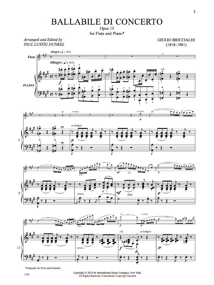 Briccialdi, G :: Ballabile de Concerto