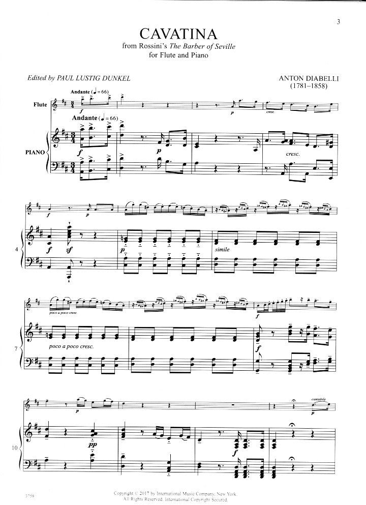 Diabelli, A :: Cavatina from Rossini's The Barber of Seville