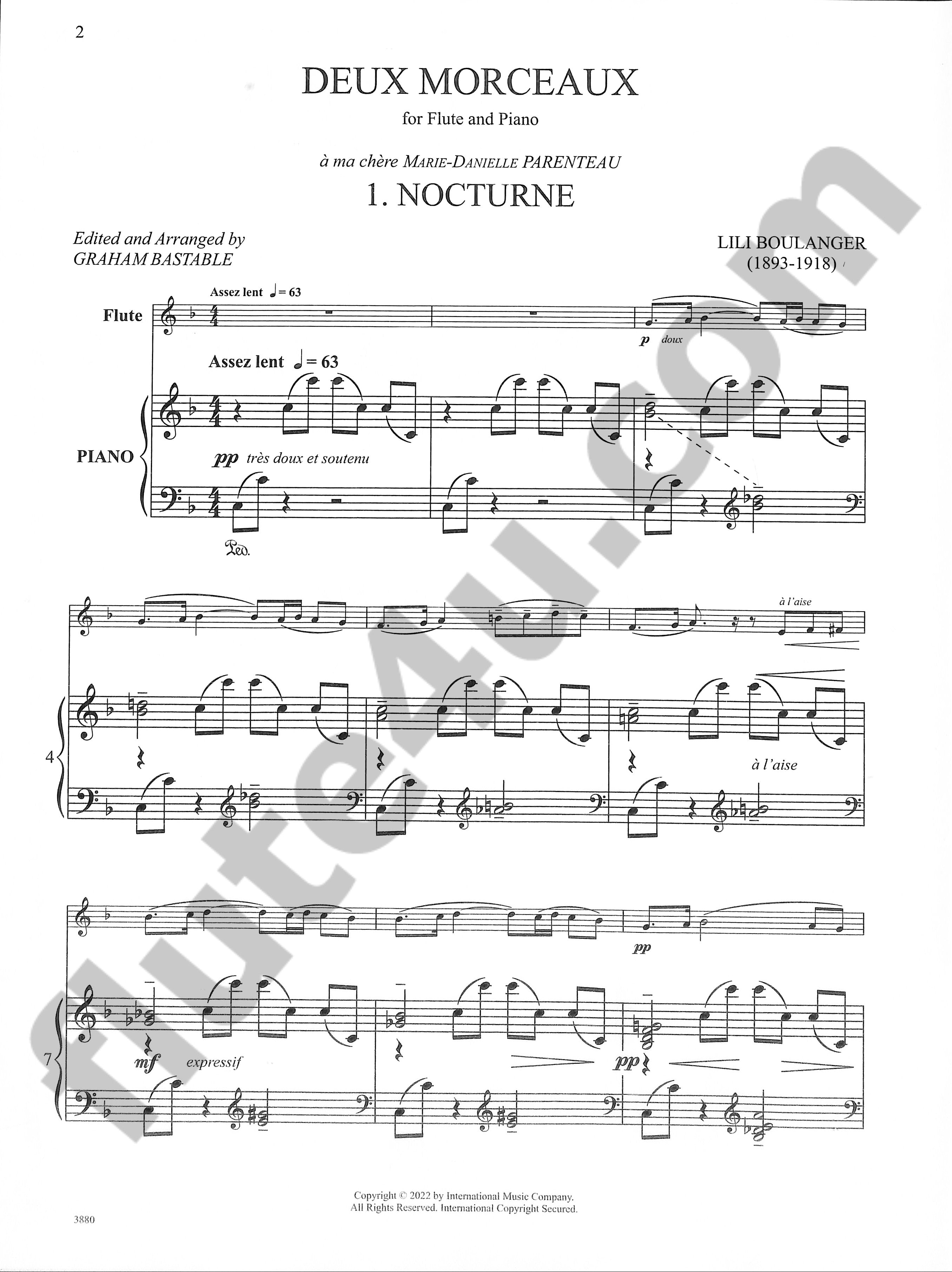 Boulanger, L :: Deux Morceaux: Nocturne and Cortege