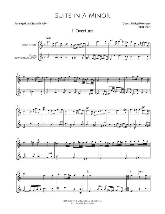 Telemann, GP :: Suite in A Minor