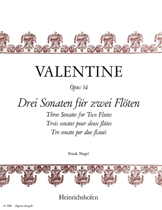 Valentine, R :: Drei Sonaten Opus 14 [Three Sonatas Opus 14]