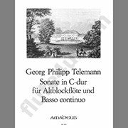 Telemann, GP :: Sonate in C-dur fur Altblockflote und Basso continuo [Sonata in C Major for Treble Recorder and Basso Continuo]
