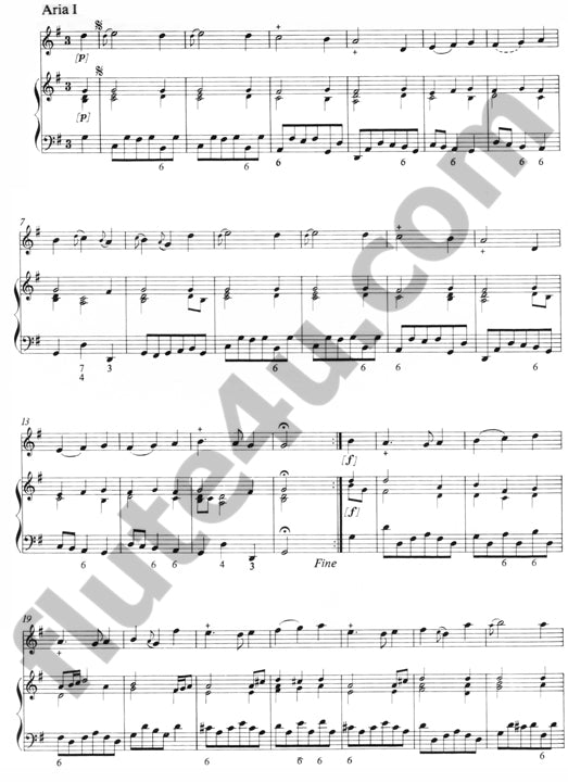 Blavet, M :: Troisieme Livre de Sonates pour la Flute traversiere avec la Basse I [Third Book of Sonatas for the Transverse Flute with Bass I]
