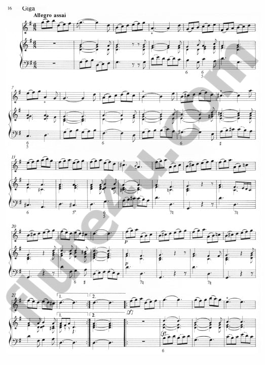 Blavet, M :: Troisieme Livre de Sonates pour la Flute traversiere avec la Basse I [Third Book of Sonatas for the Transverse Flute with Bass I]