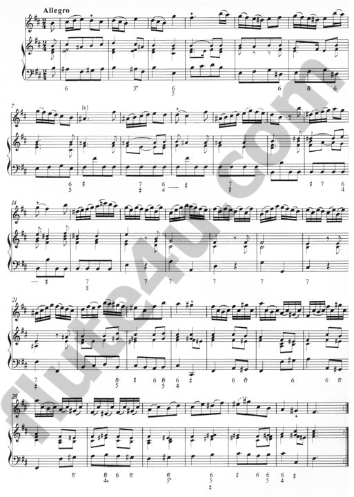 Blavet, M :: Troisieme Livre de Sonates pour la Flute traversiere avec la Basse I [Third Book of Sonatas for the Transverse Flute with Bass I]