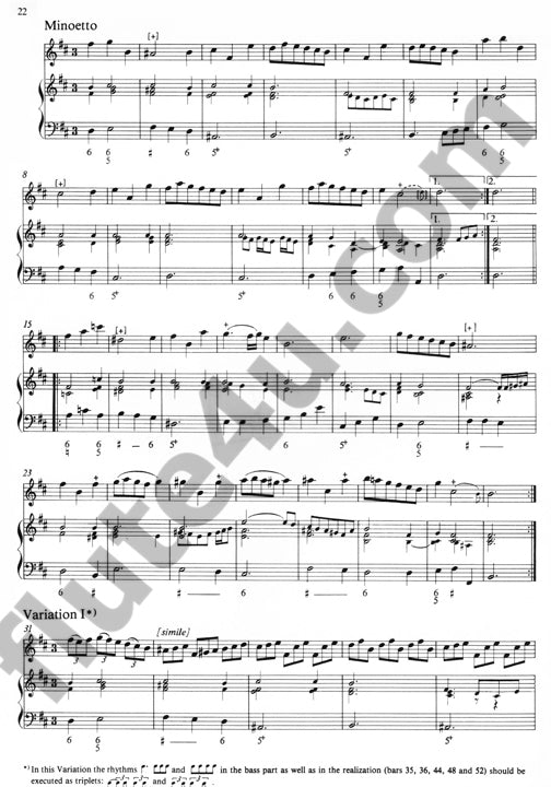 Blavet, M :: Troisieme Livre de Sonates pour la Flute traversiere avec la Basse I [Third Book of Sonatas for the Transverse Flute with Bass I]