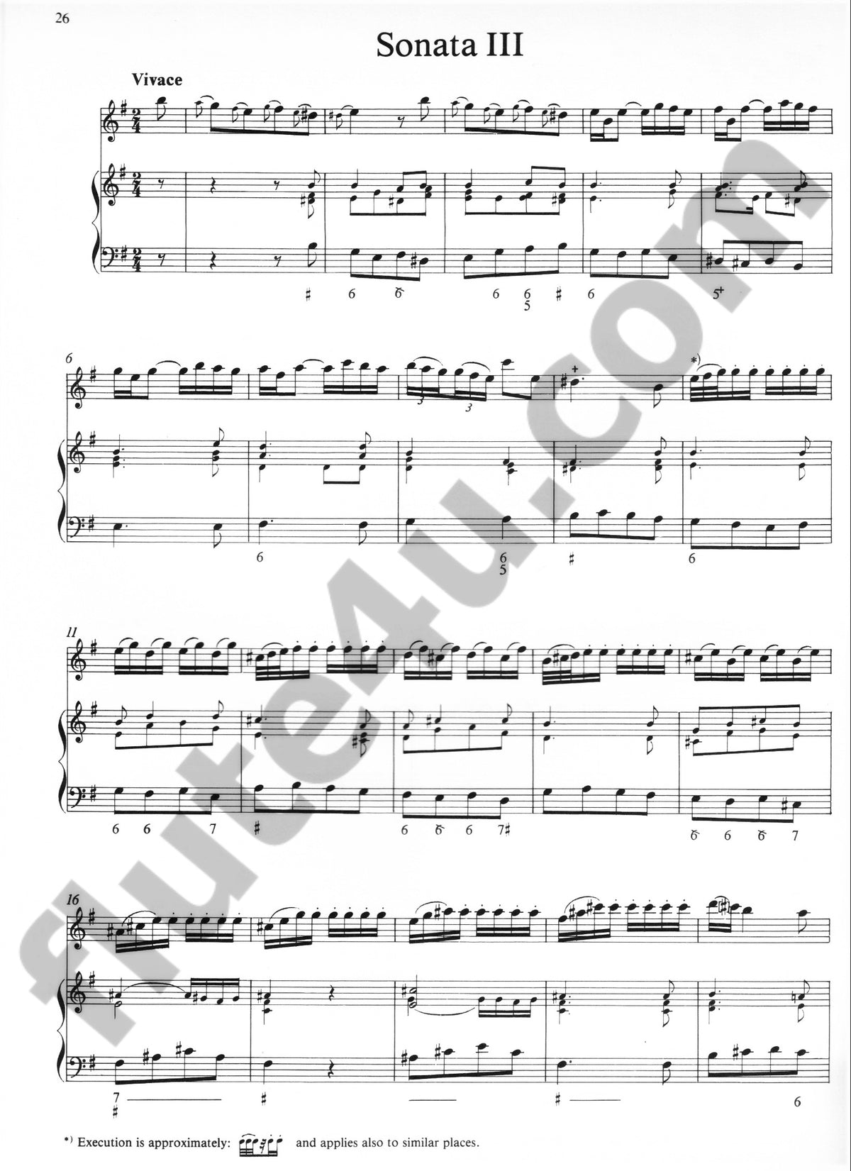 Blavet, M :: Troisieme Livre de Sonates pour la Flute traversiere avec la Basse I [Third Book of Sonatas for the Transverse Flute with Bass I]