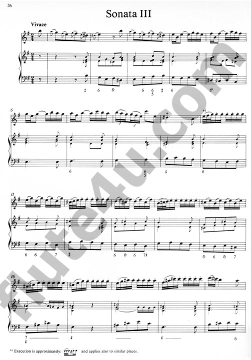 Blavet, M :: Troisieme Livre de Sonates pour la Flute traversiere avec la Basse I [Third Book of Sonatas for the Transverse Flute with Bass I]