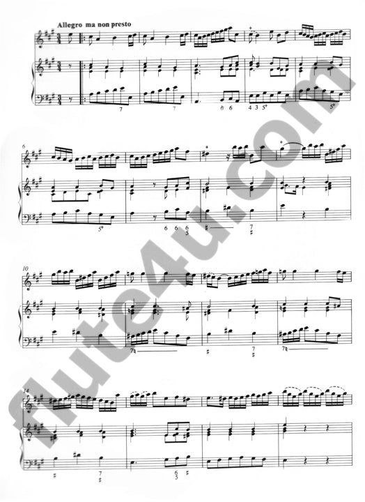 Blavet, M :: Troisieme Livre de Sonates pour la Flute traversiere avec la Basse II [Third Book of Sonatas for the Transverse Flute with Bass II]