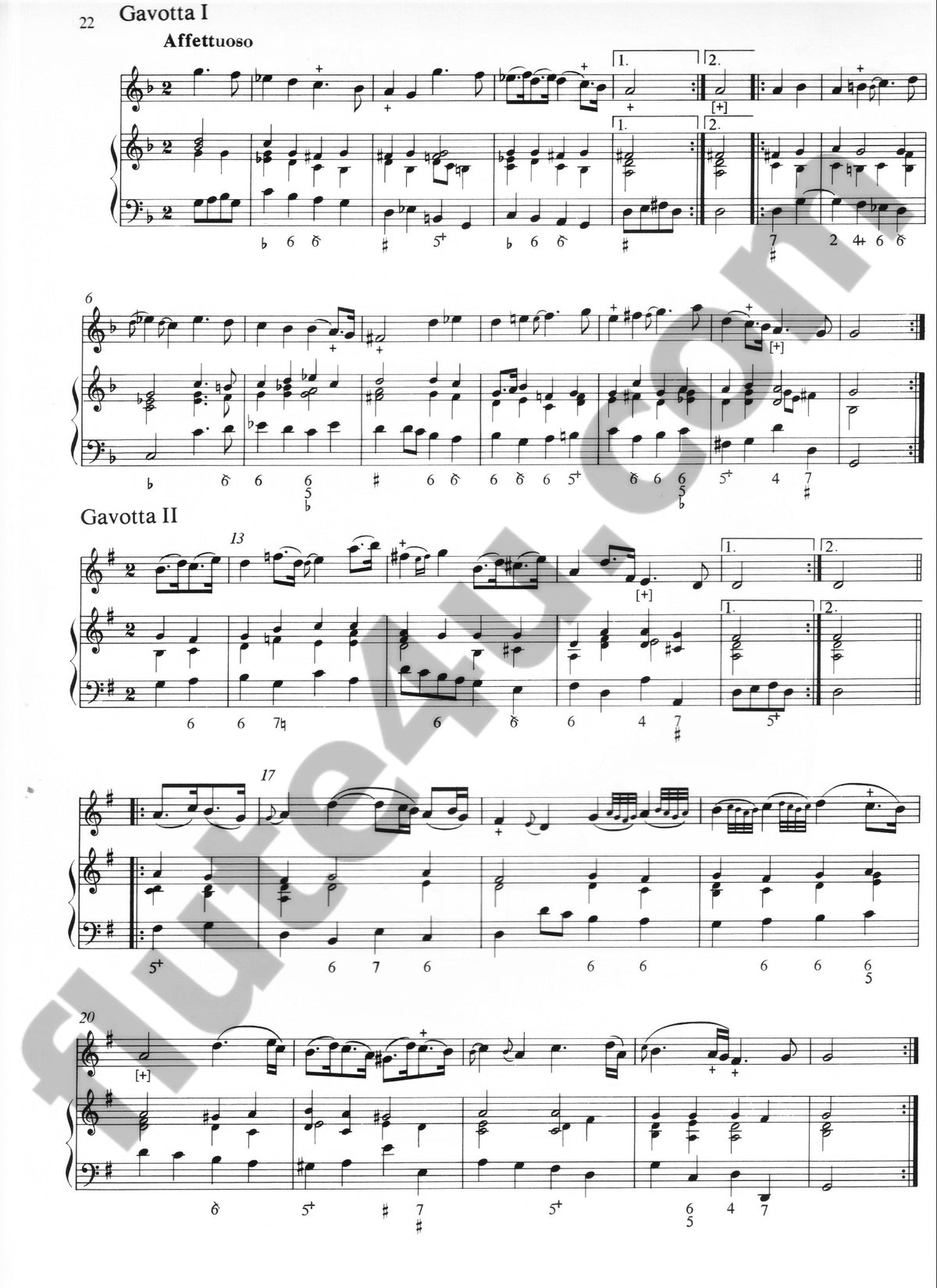 Blavet, M :: Troisieme Livre de Sonates pour la Flute traversiere avec la Basse II [Third Book of Sonatas for the Transverse Flute with Bass II]