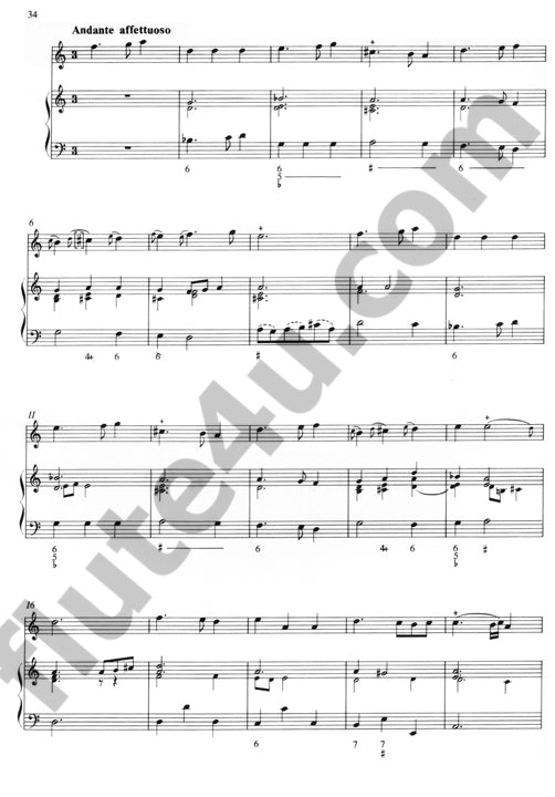 Blavet, M :: Troisieme Livre de Sonates pour la Flute traversiere avec la Basse II [Third Book of Sonatas for the Transverse Flute with Bass II]