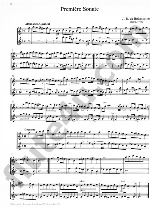 Boismortier, JB :: Petite Sonates op. 13