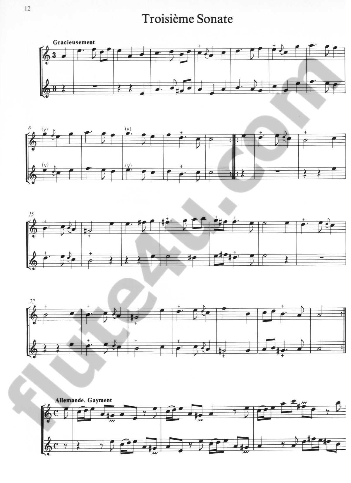 Boismortier, JB :: Petite Sonates op. 13