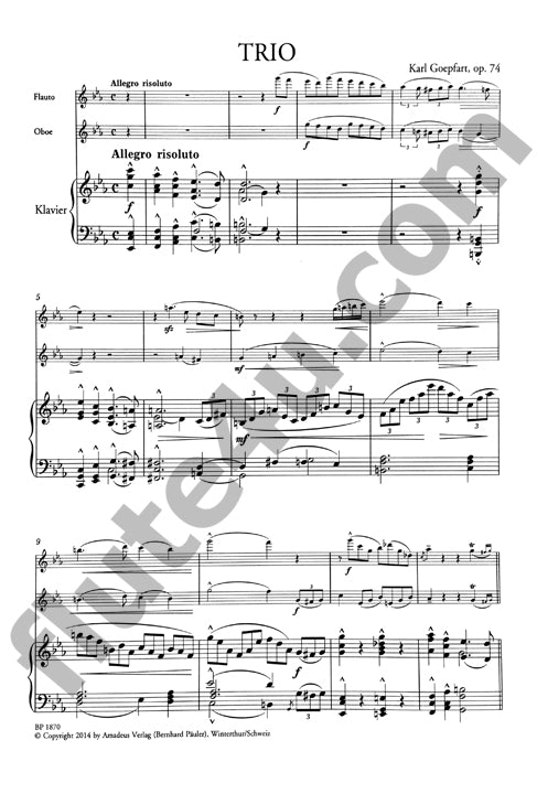 Goepfart, K :: Trio in c-moll op. 74