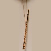 Gold Finish Flute Ornament - Xtra Large