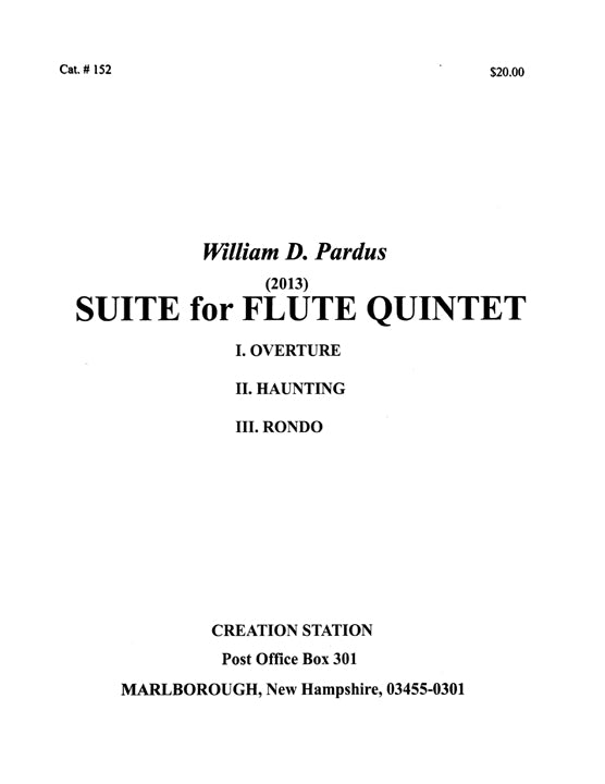 Pardus, WD :: Suite for Flute Quintet