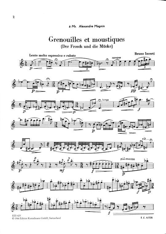 Incerti, B :: Grenouilles et moustiques [The Frog and the Mosquito]