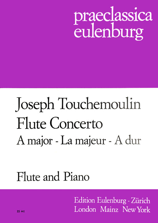 Touchemoulin, J :: Flute Concerto in A major
