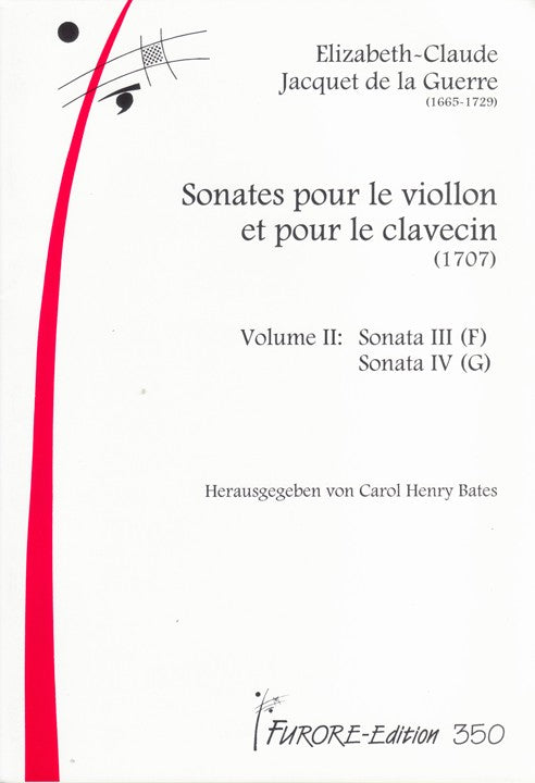 de la Guerre, EJ :: Sonates pour le viollon et pour le clavecin, Vol. 2 [Sonatas for violin and harpsichord]