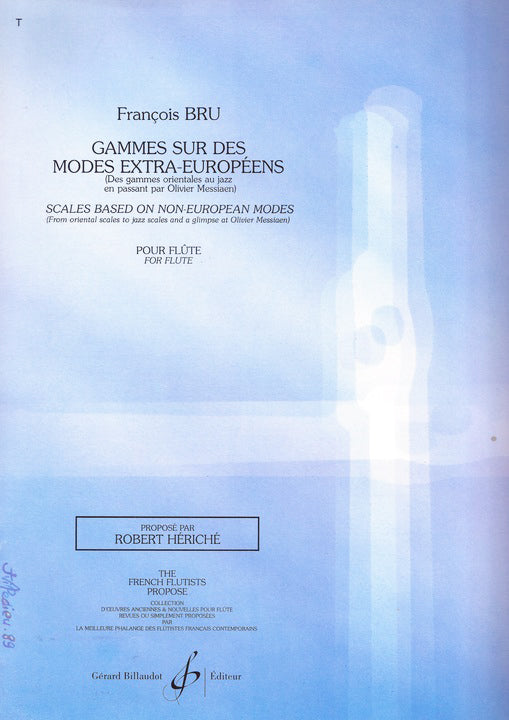 Bru, F :: Gammes sur des modes extra-europeens [Scales Based on Non-European Modes]