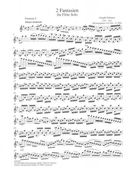 Gebauer, J :: 2 Fantasien [2 Fantasies]