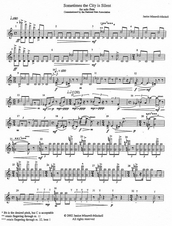 Misurell-Mitchell, J :: Sometimes the City is Silent