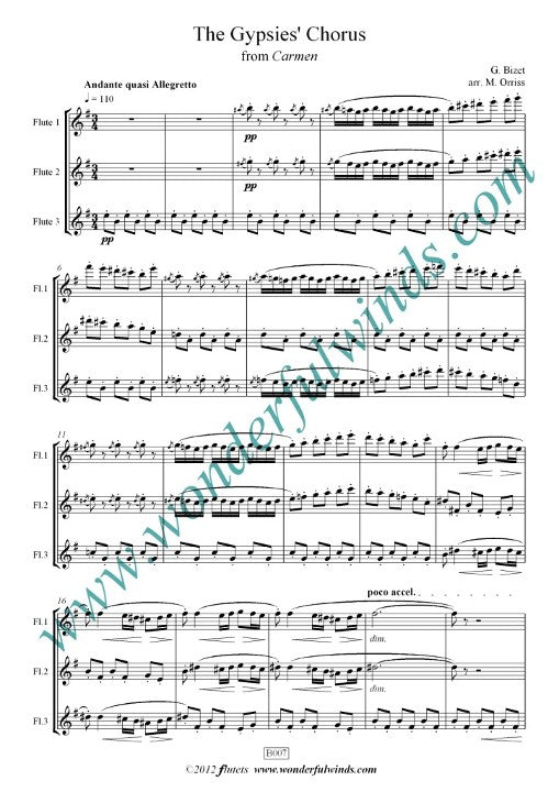 Bizet, G :: The Gypsies' Chorus from Carmen