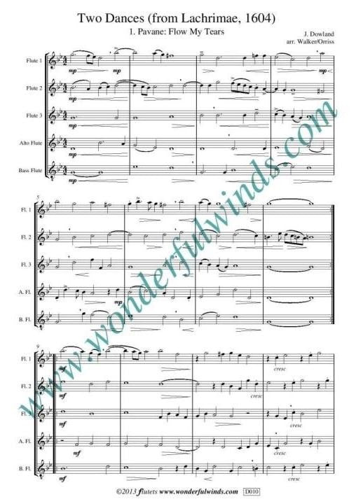 Dowland, J :: Two Dances (Lachrimae, 1604)