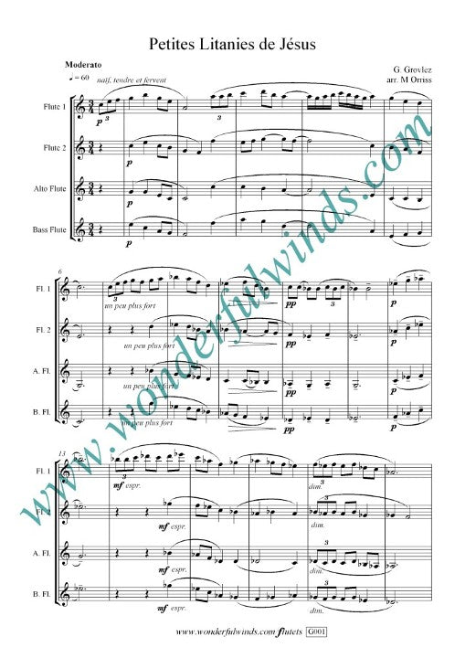 Grovlez, G :: Petites litanies de Jesus