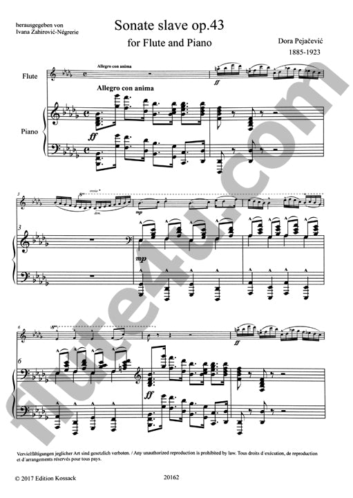 Pejacevic, D :: Sonate