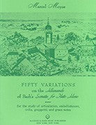 Moyse, M :: Fifty Variations on the Allemande of Bach's Sonata for Flute Alone