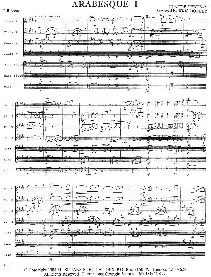 Debussy, C :: Arabesque 1