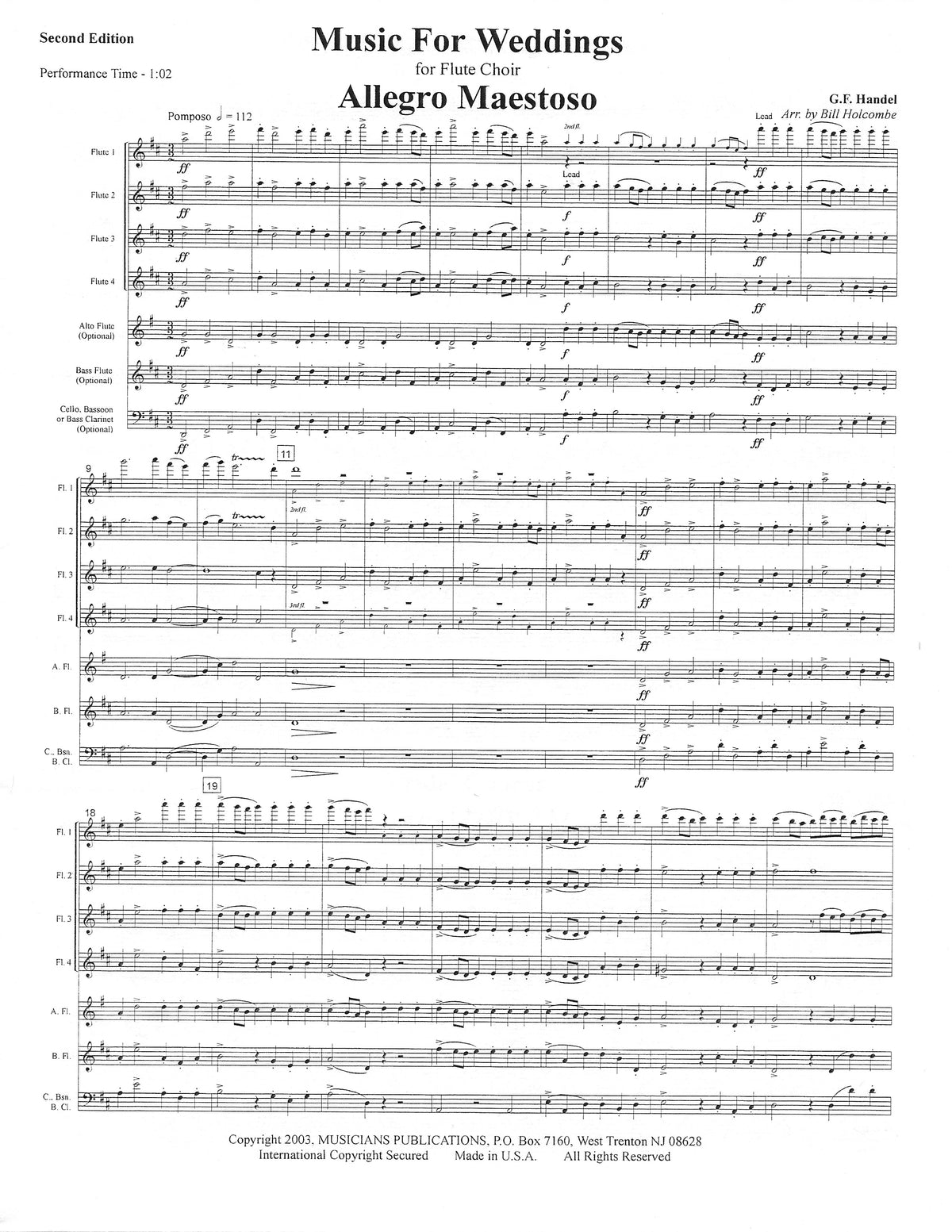 Various :: Music for Weddings, Vol. 1, 2nd Ed.