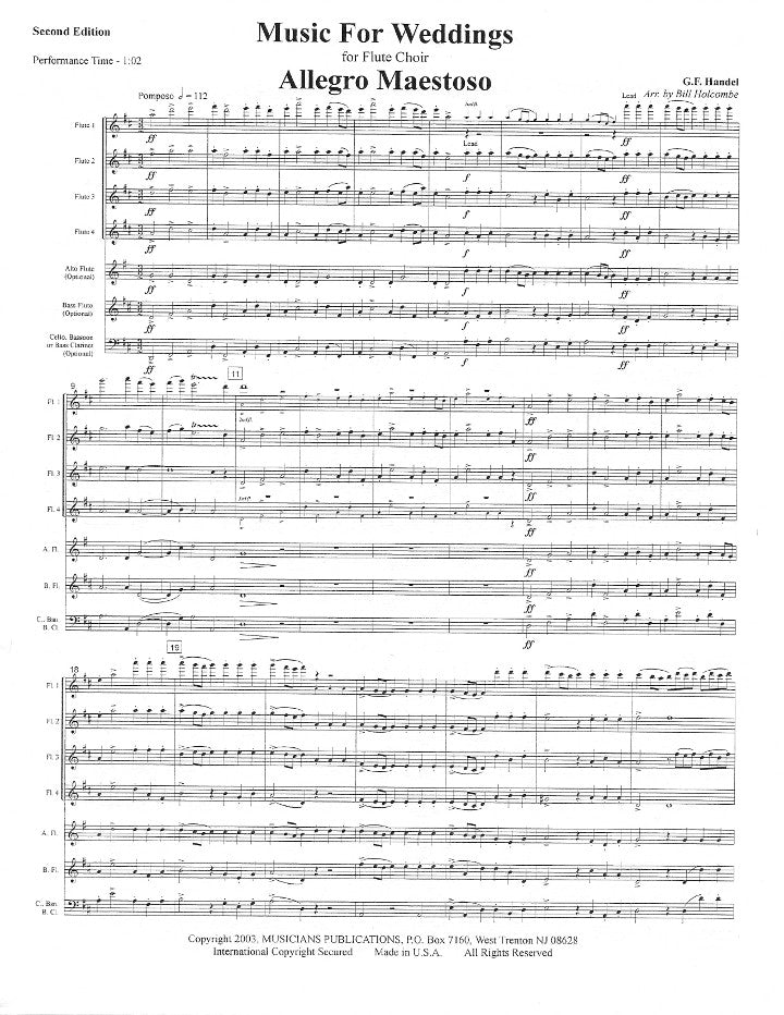 Various :: Music for Weddings, Vol. 1, 2nd Ed.