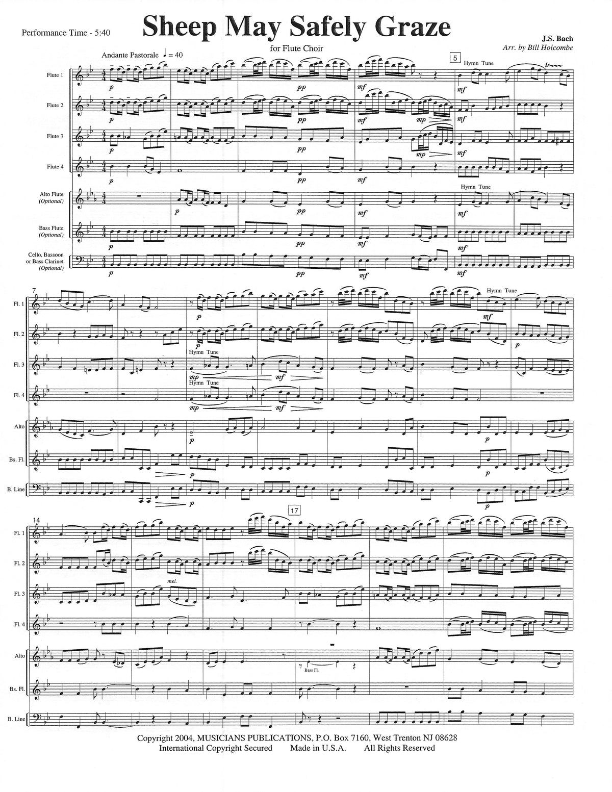 Bach, JS :: Sheep May Safely Graze