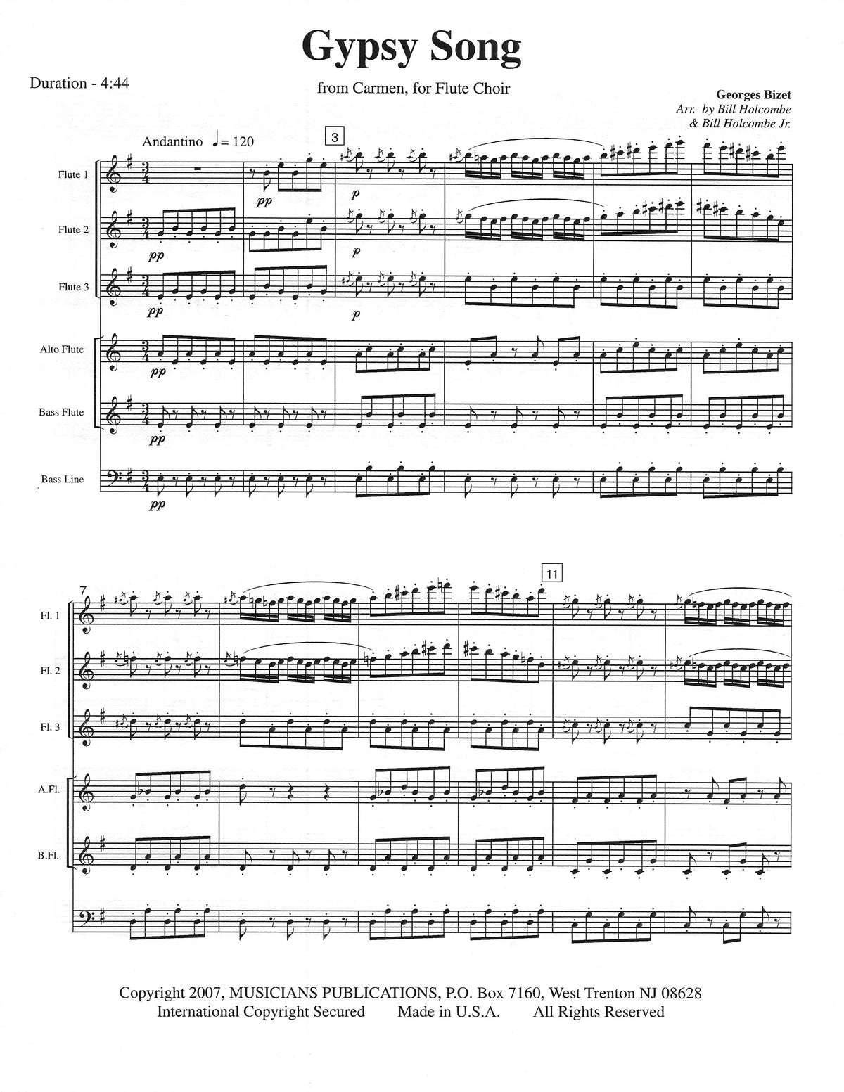 Bizet, G :: Gypsy Song