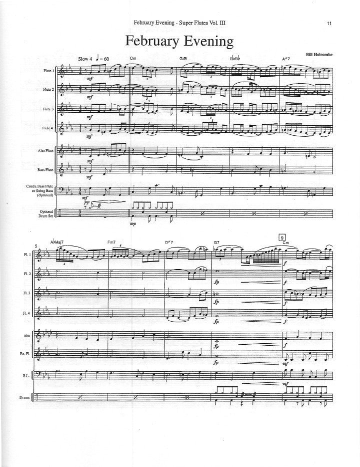 Holcombe, B :: Super Flutes Jazz Suite, Vol 3