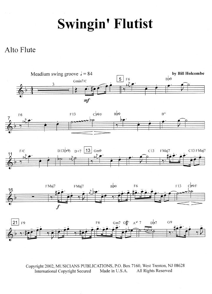 Holcombe, B :: Swingin' Flutist