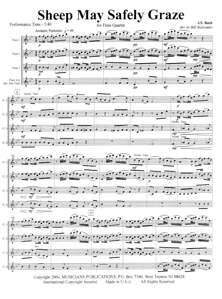 Bach, JS :: Sheep May Safely Graze