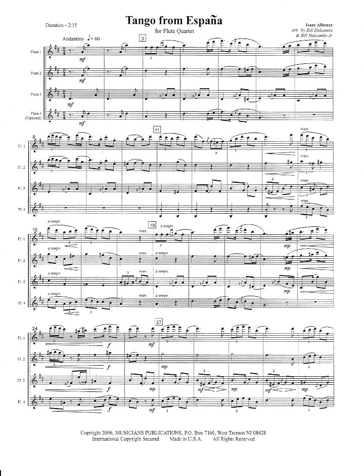 Albeniz, I :: Tango From Espana
