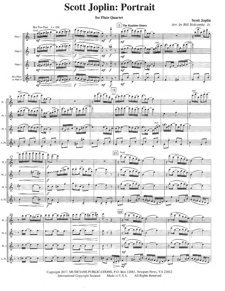 Joplin, S :: Scott Joplin: Portrait